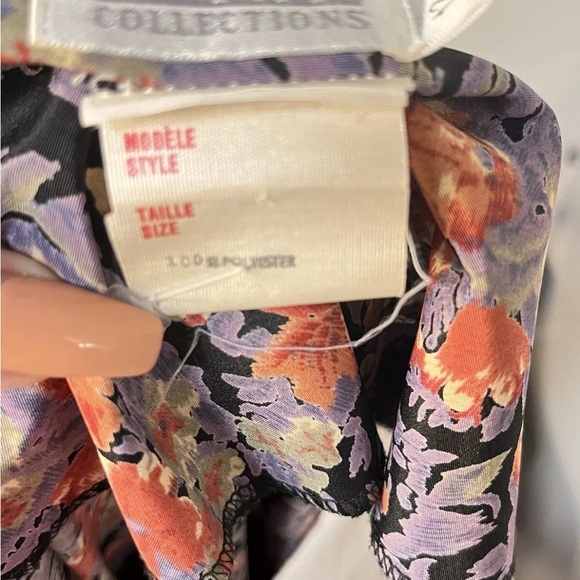 Vintage Leslie Fay Collections Floral Dress Size 12, Long - Picture 6 of 10